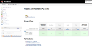 Screenshot of the Pipeline Stage View