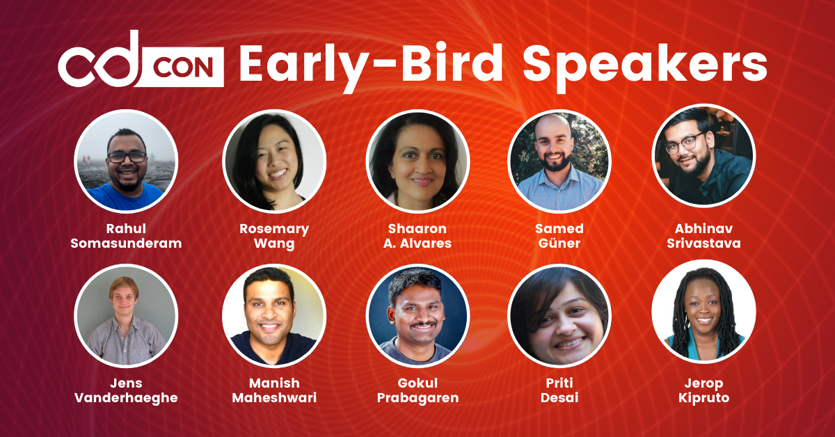 images of early-bird speakers cdcon 2021